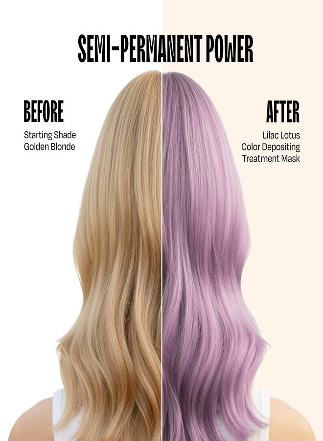 Overtone Semi Permanent Hair Color Conditioner, Lilac Lotus, 8 oz, Nourishing, Damage-Free, Color Depositing Mask for All Hair Types with Shea Butter & Coconut Oil, Vegan & Cruelty-Free - Image 2